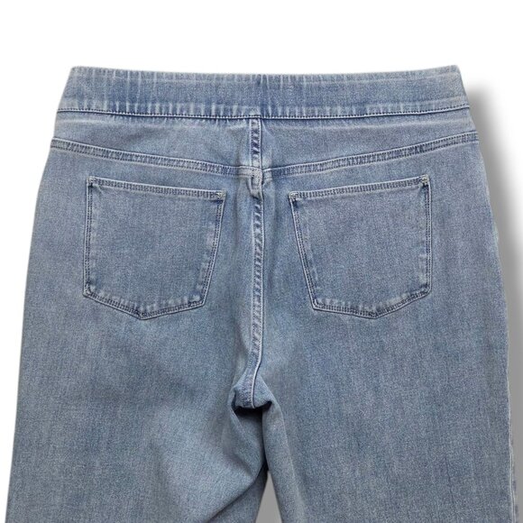 Soft Surroundings Crop Jeans Womens Medium Ultimate Denim Pull On Straight - Picture 5 of 8